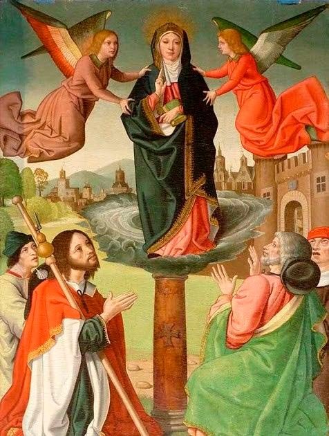 Página del Oficio del Pilar donde se recoge la aparición de la Virgen del Pilar