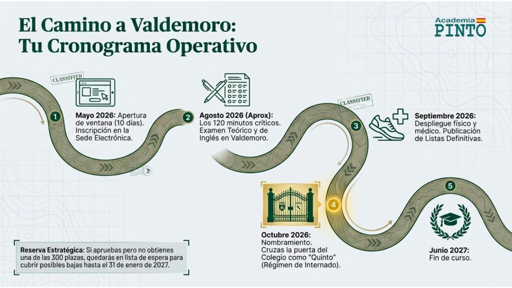 Cronograma del proceso selectivo Guardias Jóvenes 2026