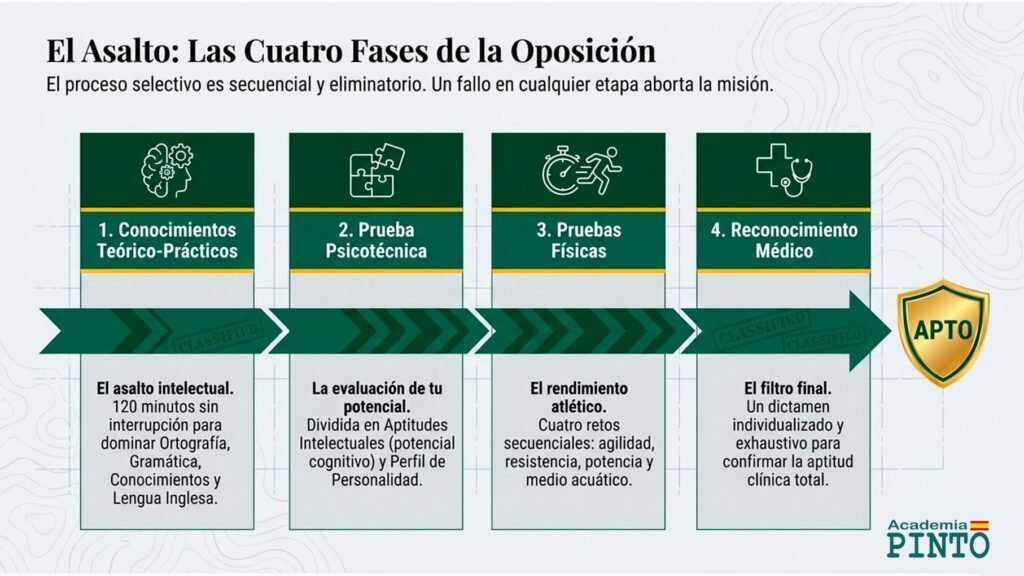 Fases del proceso selectivo del Colegio de Guardias Jóvenes
