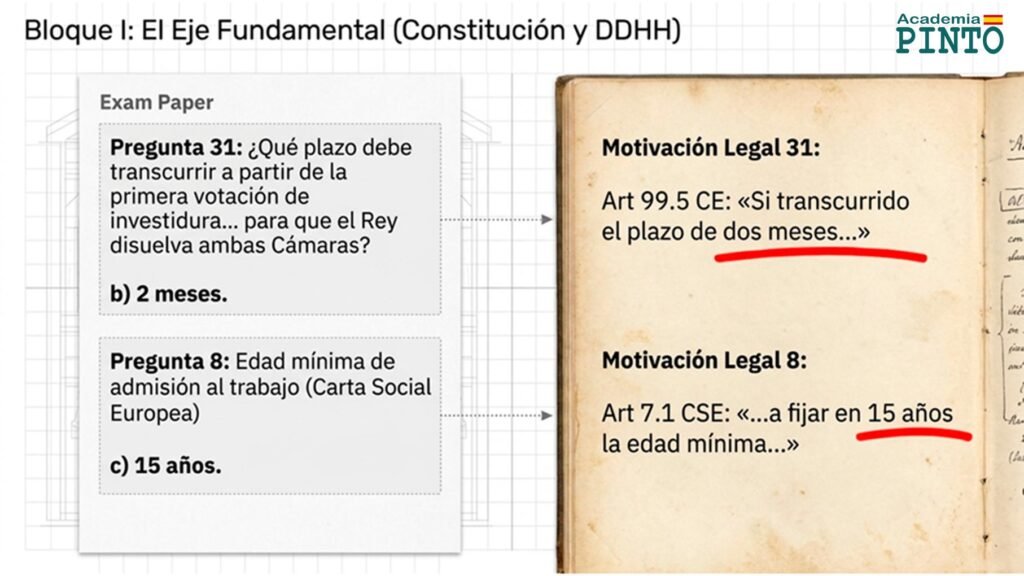 Preguntas de Constitución y Derechos Humanos del examen de Guardias Jóvenes 2025
