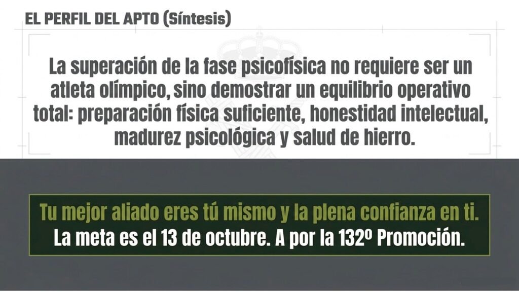 Perfil necesario para superar las pruebas psicofísicas de Guardia Civil